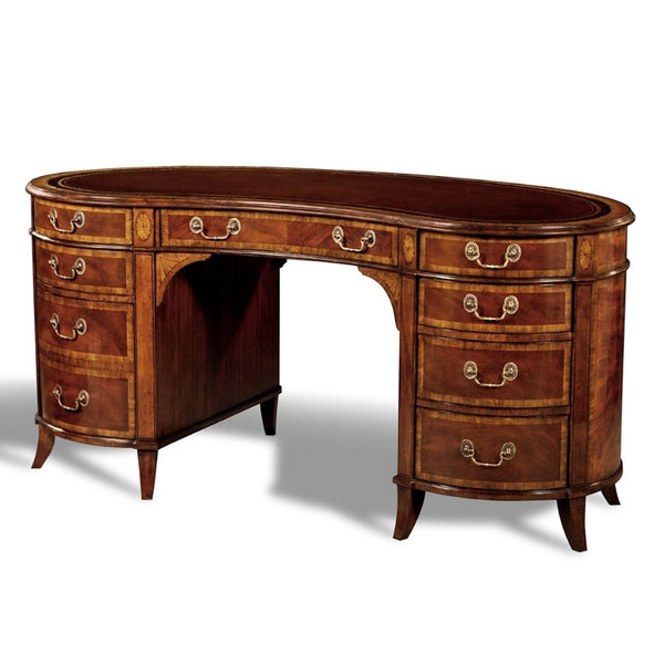 Mahogany Kidney Writing Desk | Aston Court