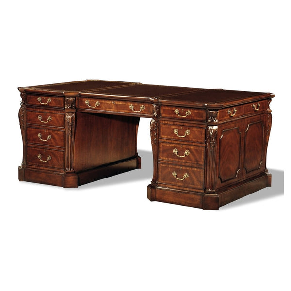 Mahogany Partner's Desk | Aston Court