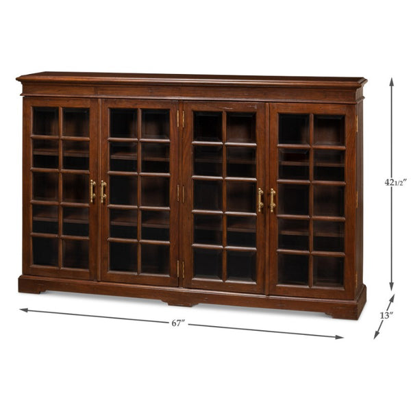 Carmel-By-The-Sea Bookcase, Walnut | Sarreid