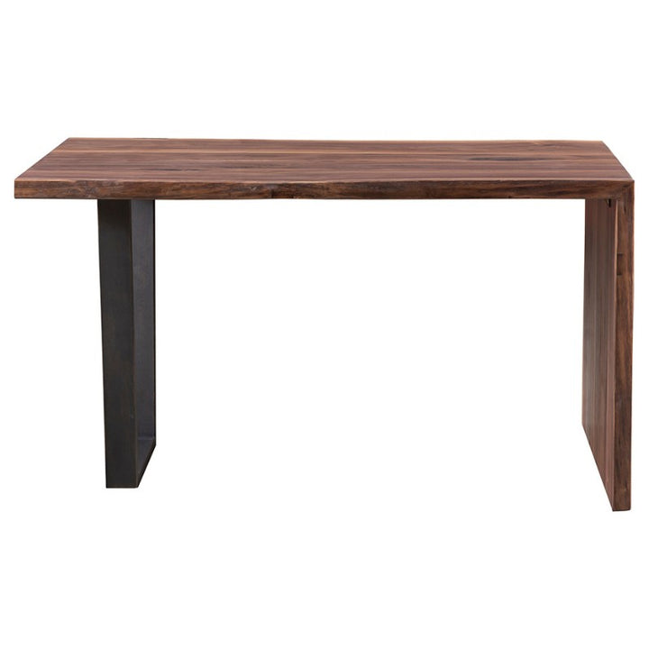 Elegant Live Edge 54" Walnut Waterfall Desk with Trapezoid Base by Fairfield Chair alt view