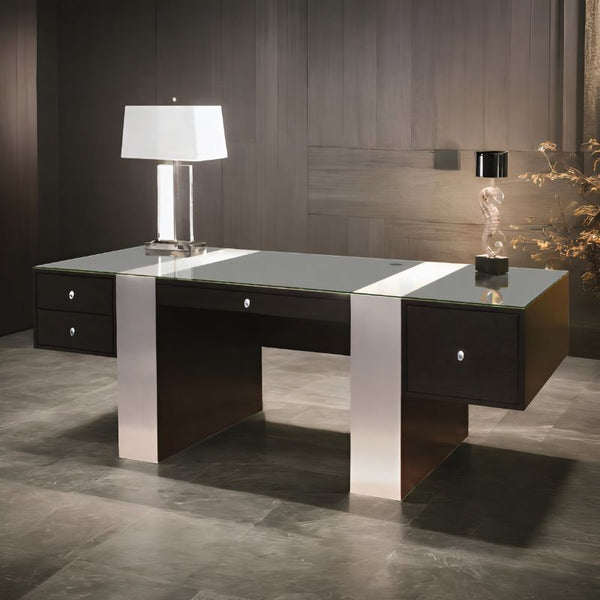 Indoor photo of the Nero Wenge Desk by Sharelle Furnishings